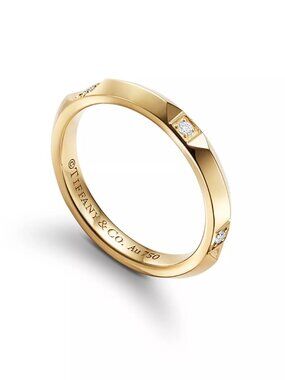 New Tiffany True® Band Ring 18K Yellow Gold size 8
